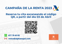 Declaración renta 2023 Alpha Espai